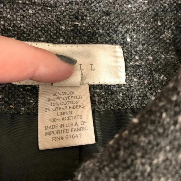 J. JILL‎ wool blend grey blazer coat 8p - Picture 4 of 5